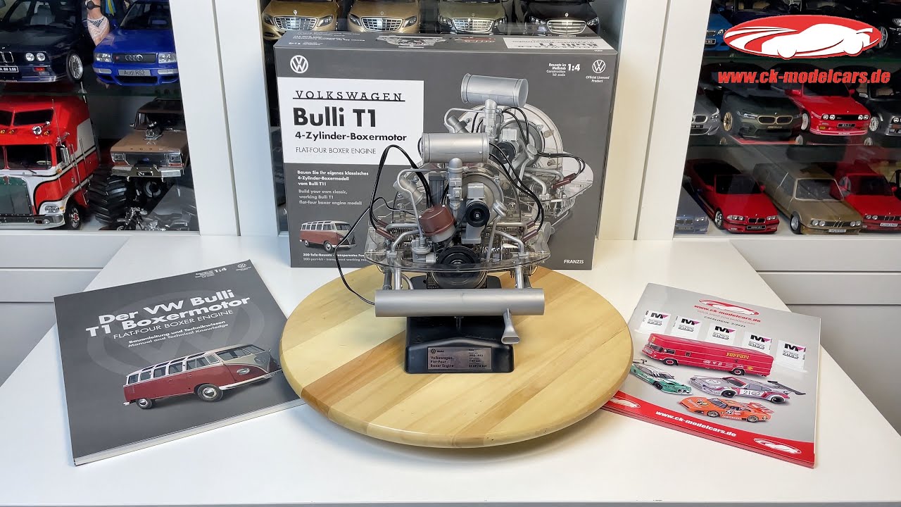 1:4 scale FLAT-FOUR BOXER ENGINE [VW Bulli T1]  by Franzis (full build)