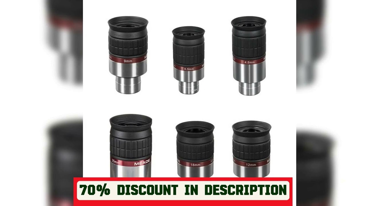 A must-have product! Meade 1.25 inch HD-60 wide-angle eyepiece 4.5/6.5/9/12/18/25mm astronomical t