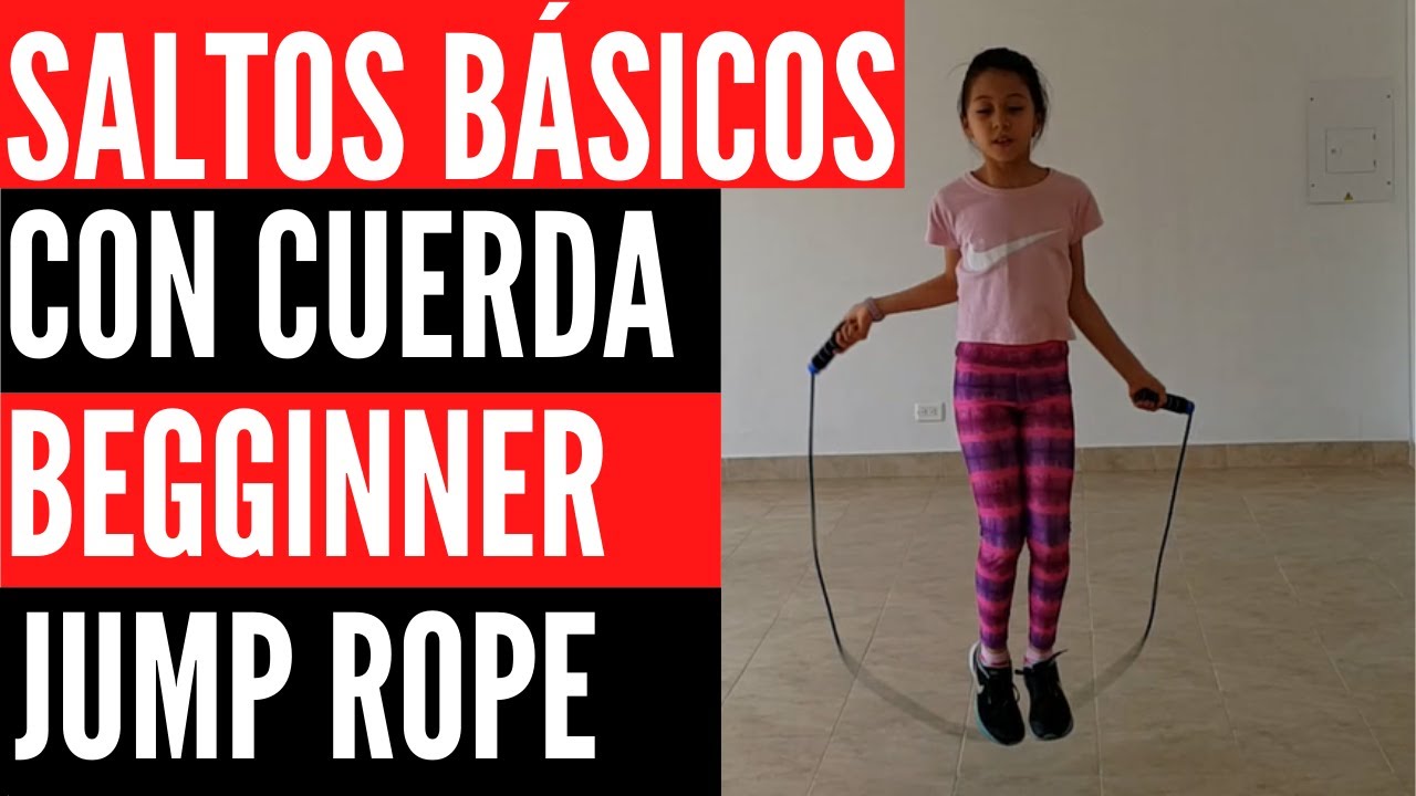 💪🦵Saltos básicos con cuerda para principiantes👨‍👩‍👧💯 - Beginner jump rope❤️