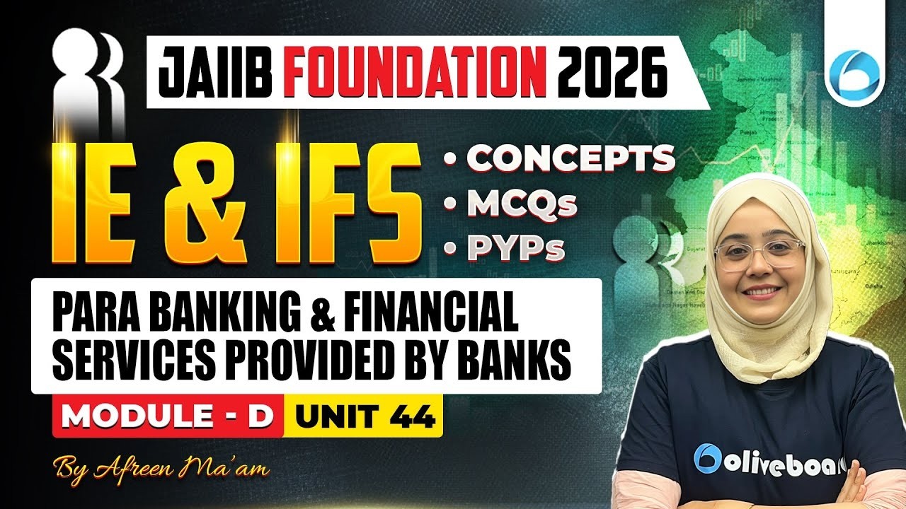 JAIIB IE and IFS Module D Unit 44 | Para Banking and Financial Services Provided by Banks | JAIIB