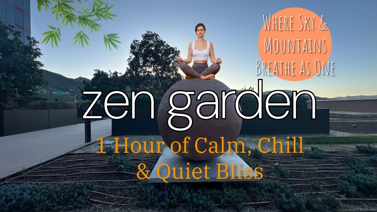 🌿⛰️Garden Zen — Where Sky & Mountains Breathe as One #zenvibes #meditation #meditationmusic 