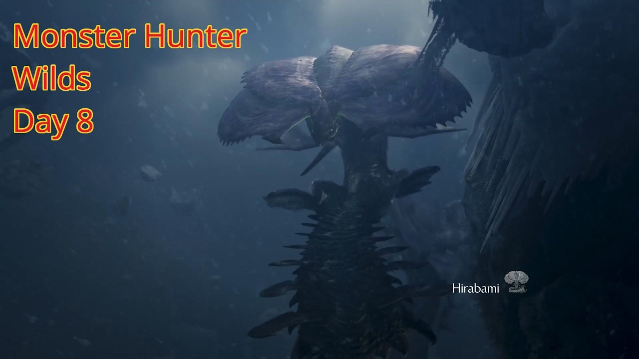 Playing Monster Hunter Wilds, Day 8 - main story.