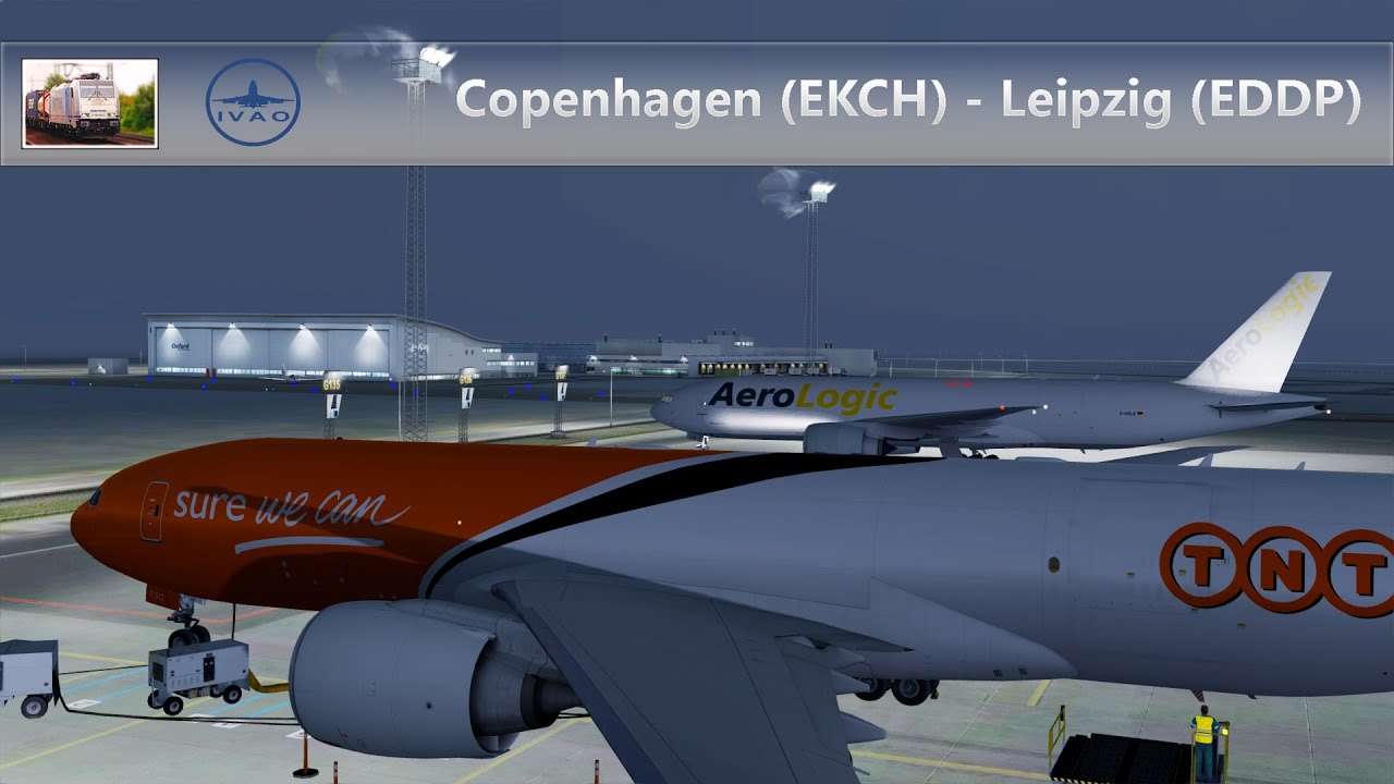 [Prepar3D v3/IVAO] TAY232D I Copenhagen (EKCH) - Leipzig (EDDP) I 777 Freighter I Aufzeichnung