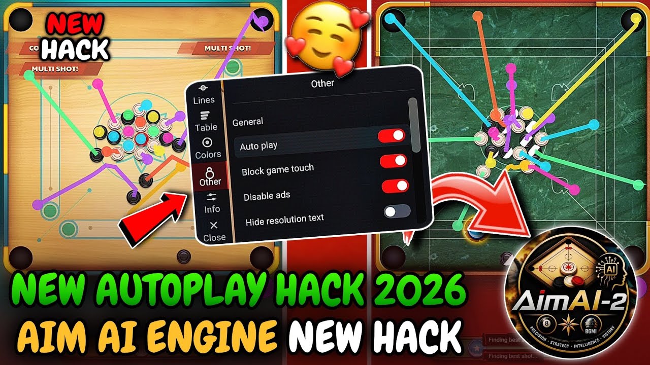 Carrom Pool AimAi-2 Engine Full Setup || Full Autoplay Tutorial 2026 🤩