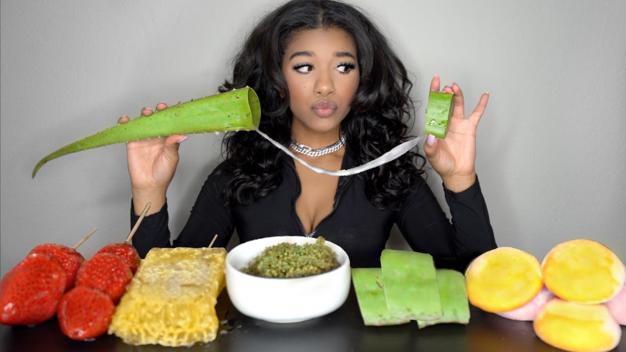 I TRIED THE MOST POPULAR ASMR FOODS | BARBIEEJM