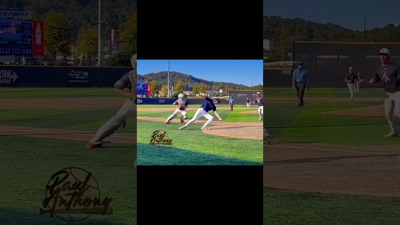 Was This Runner Out of the Base Path? 😳😱 #baseball #runner #running #drama #fyp #shorts