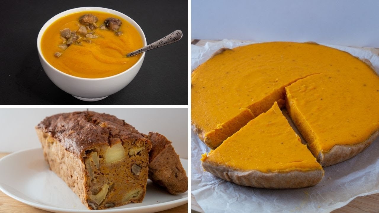 POTIMARRON : 3 recettes Saines & Délicieuses (four, soupe, dessert) 🍂