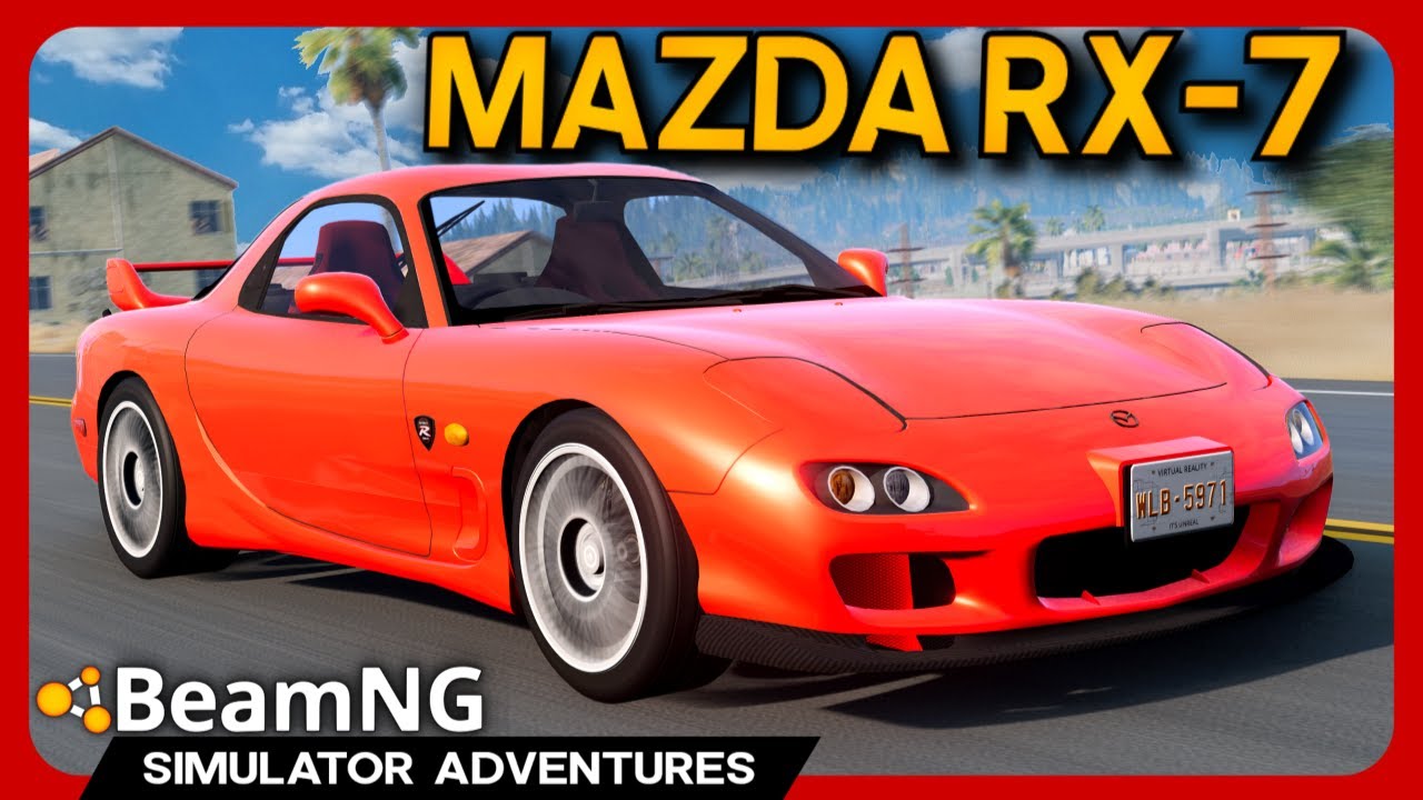 Most Beautiful Car EVER? - BeamNG Mazda RX-7 Mod