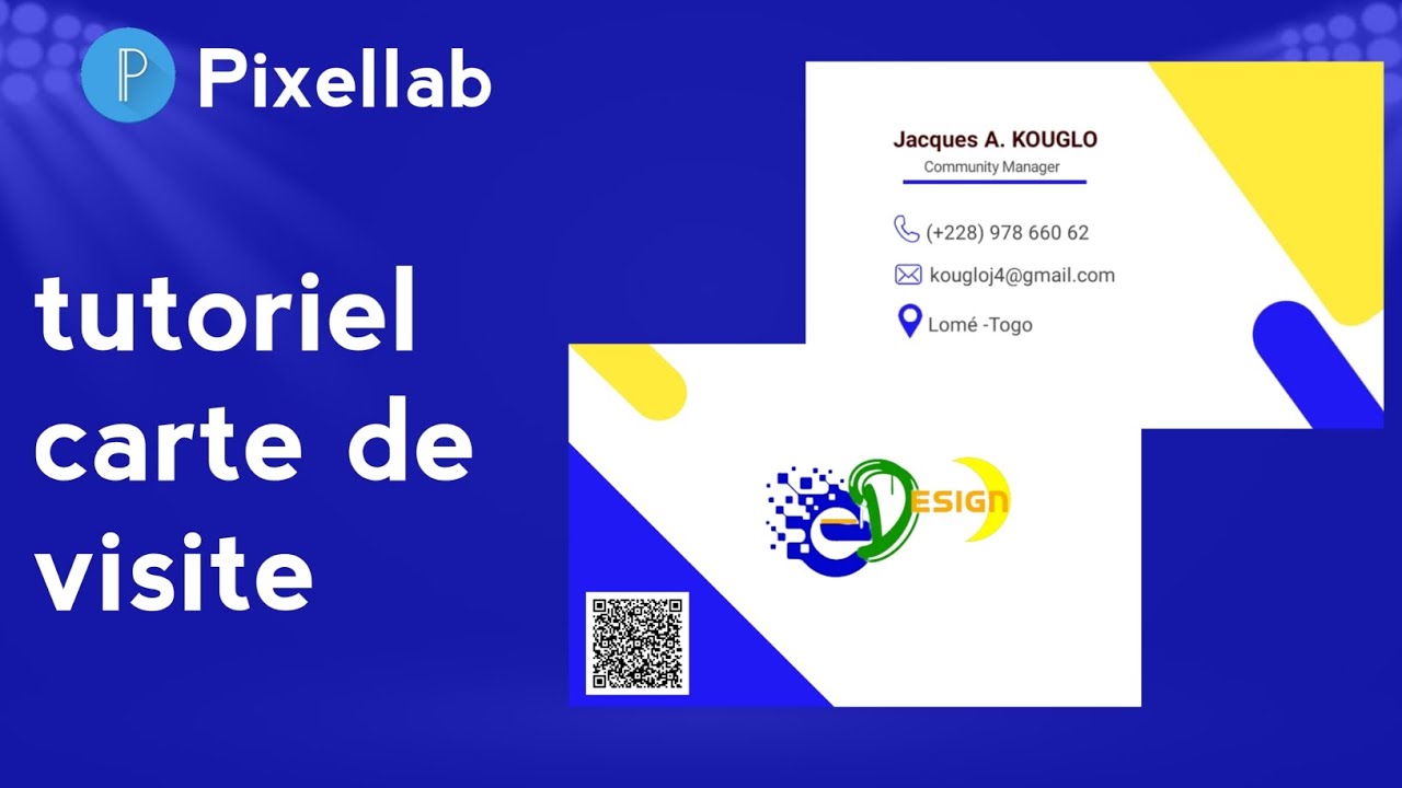 Voici comment réaliser facilement une carte de visite avec PixelLab (tuto Pixellab/ Graphics design)