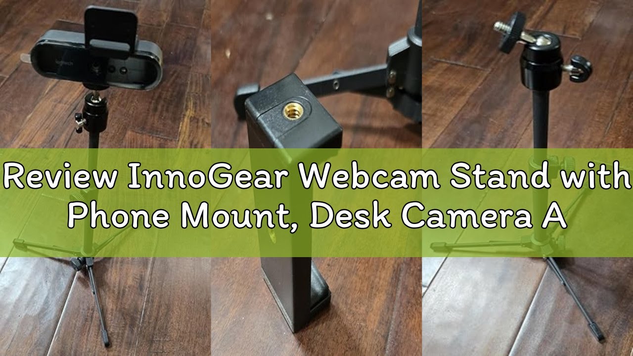 Review InnoGear Webcam Stand with Phone Mount, Desk Camera Arm Stands Gooseneck for Logitech Webcam