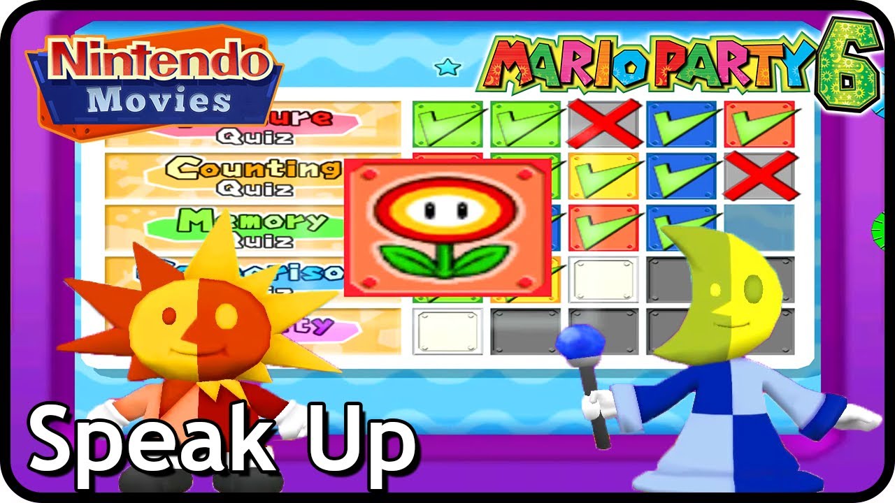 Mario Party 6 - Speak Up (4 Players, Mario vs Daisy vs Luigi vs Yoshi)