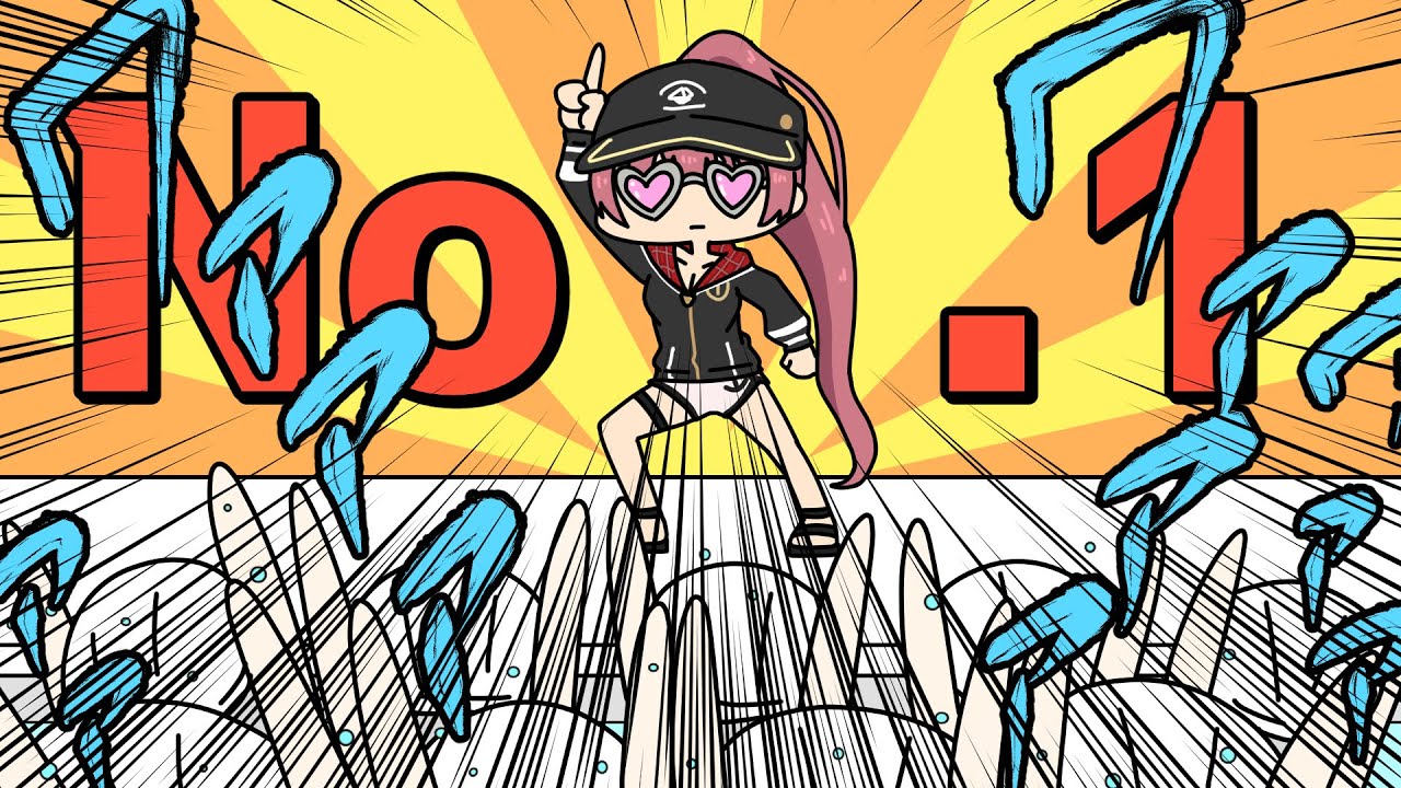 【手描き】田舎のジムでお年寄り相手に無双していた船長【宝鐘マリン/ホロライブ/切り抜き漫画】