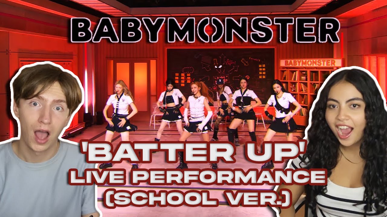 Couple Reacts to BABYMONSTER - 'BATTER UP' LIVE PERFORMANCE (School Ver.)