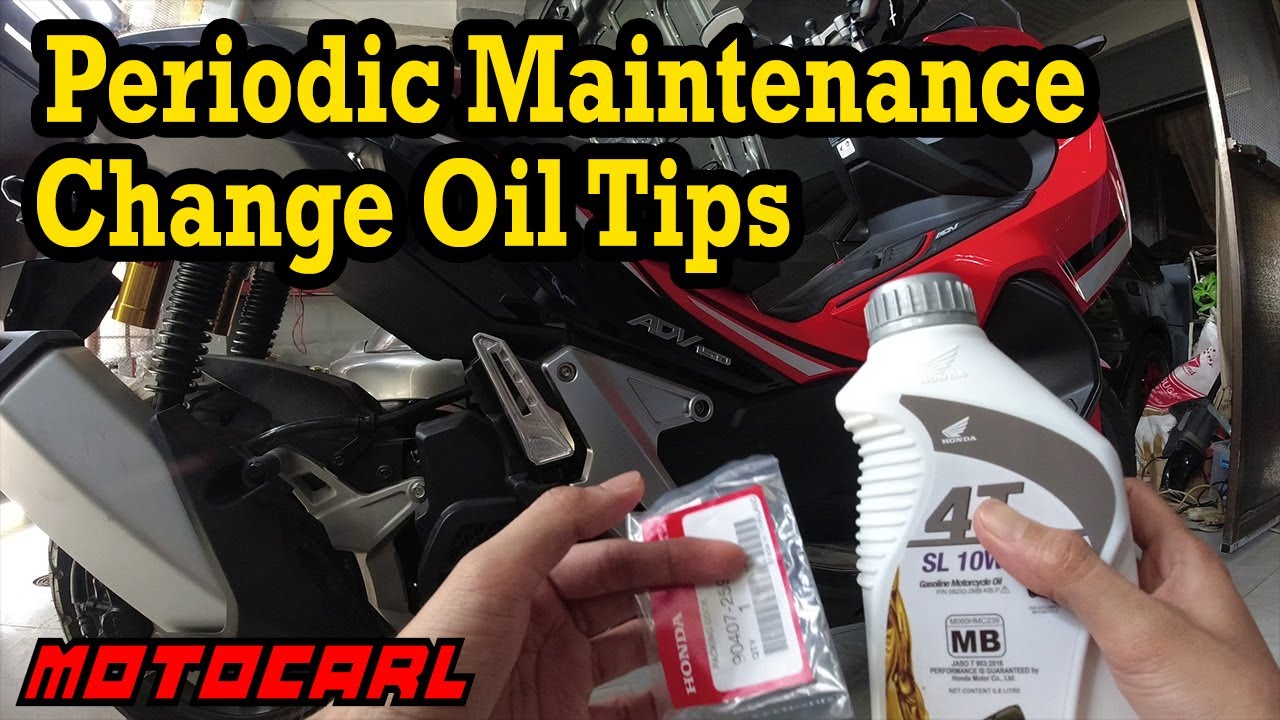 Periodic Maintenance Change Oil Tips | Honda Adv150