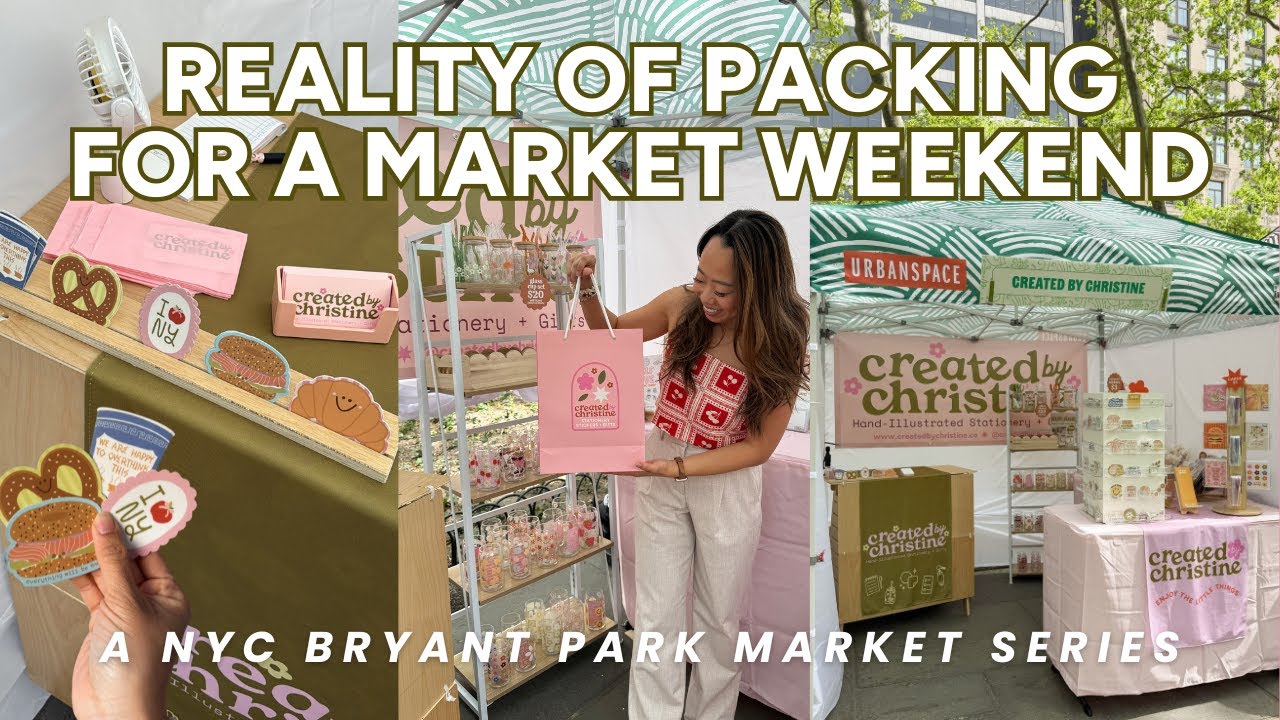 WE REBRANDED! Just in time to pack for my Makers Market in NYC | craft market vlog