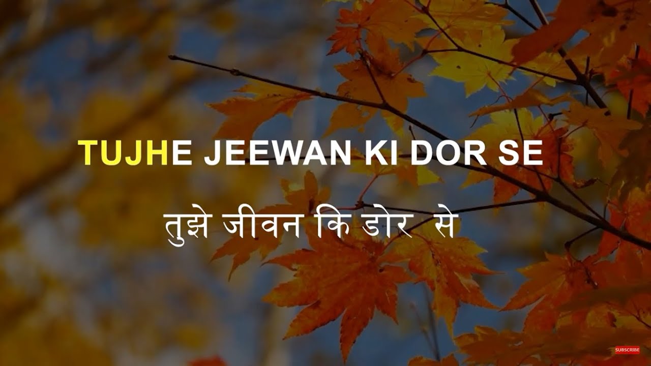 Tujhe jeevan ki Dor | Karaoke Song with Lyrics | Asli Naqli | Lata Mangeshkar | Dev Anand