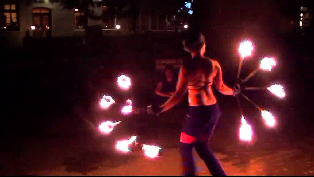Danse Infernale Feuershow - Burgfest Schaumburg 2013