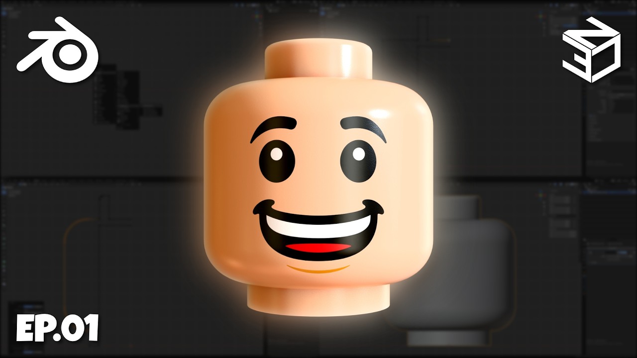 LEGO Minifigure Blender Course | 01: Modeling the Head