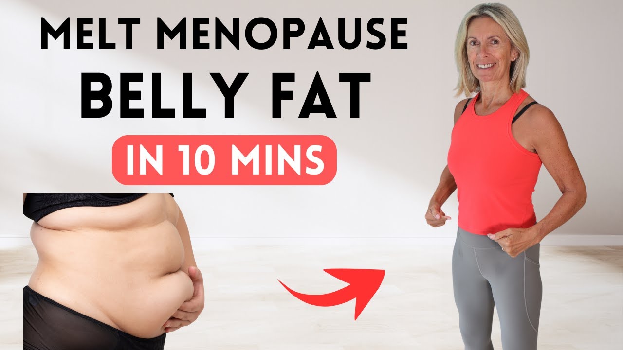 Lose Menopause Belly Fat At Home With No Equipment | 10 Min Workout