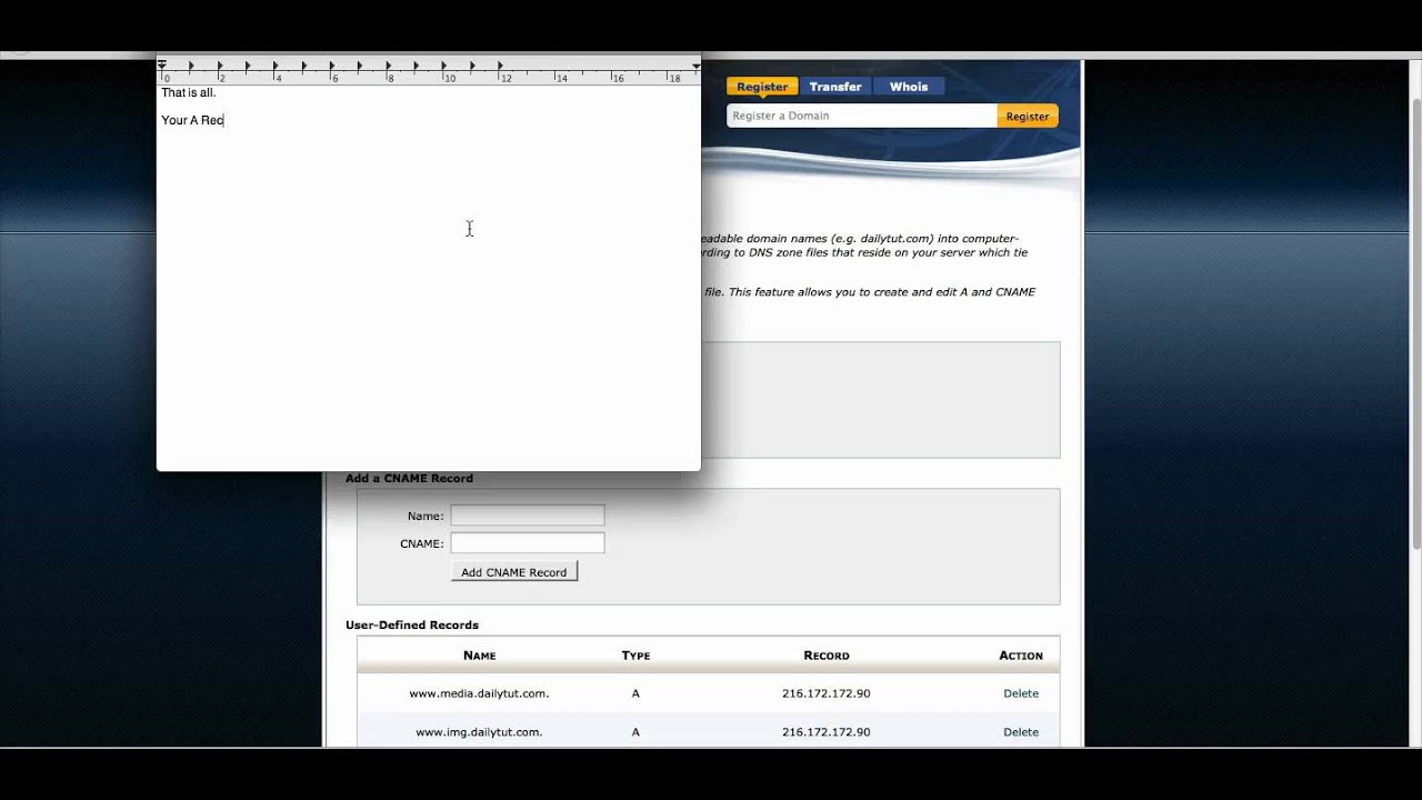 How to use Custom Domain in Posterous ?