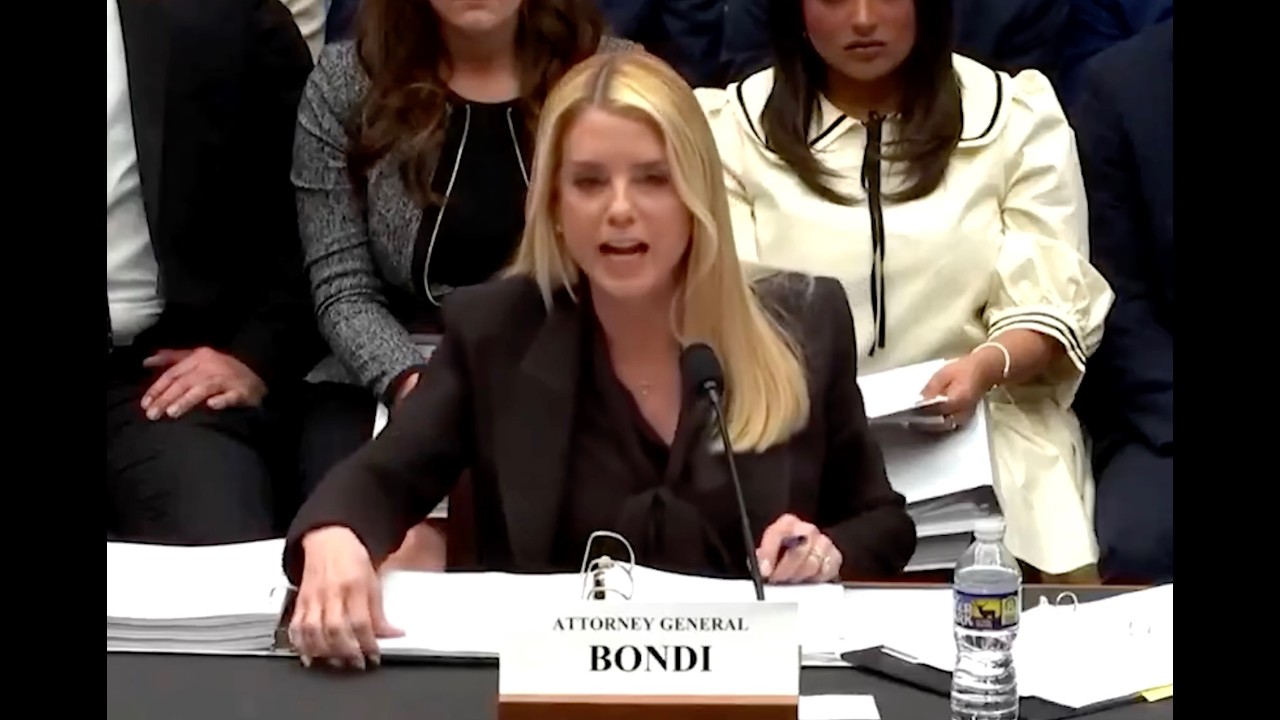 Pam Bondi caught LYING UNDER OATH at disaster Epstein hearing