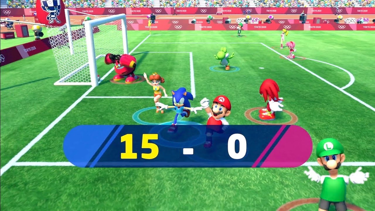 Mario & Sonic at the Olympic Games Tokyo 2020 ▷ Football ▷ 15 goals【WR】
