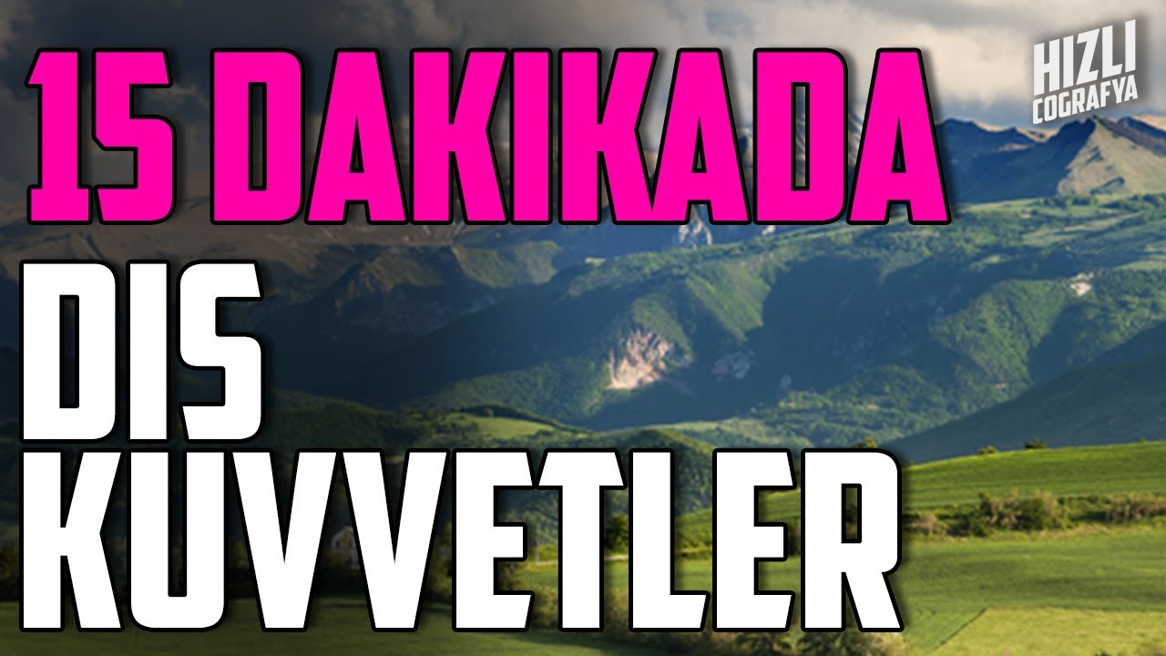 15 DAKİKADA DIŞ KUVVETLER | TYT HIZLI COĞRAFYA