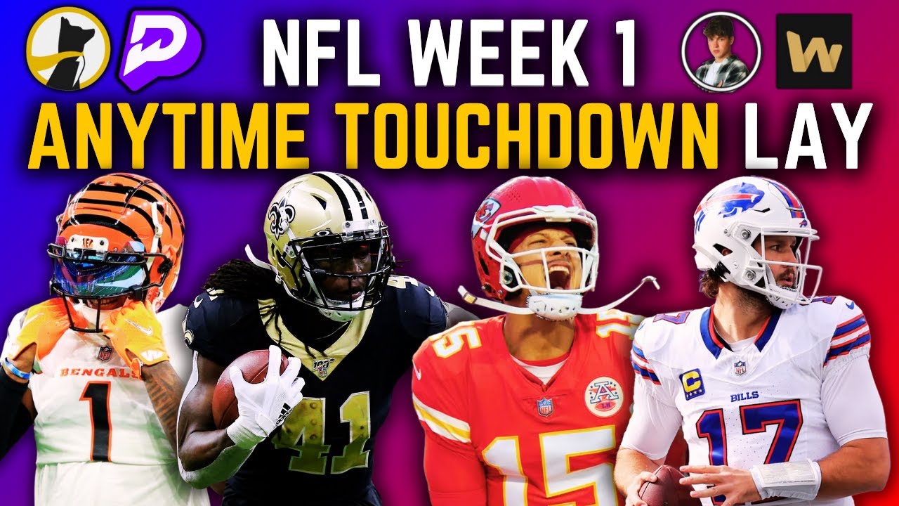 NFL WEEK 1 PRIZEPICKS ANYTIME TOUCHDOWN PARLAY