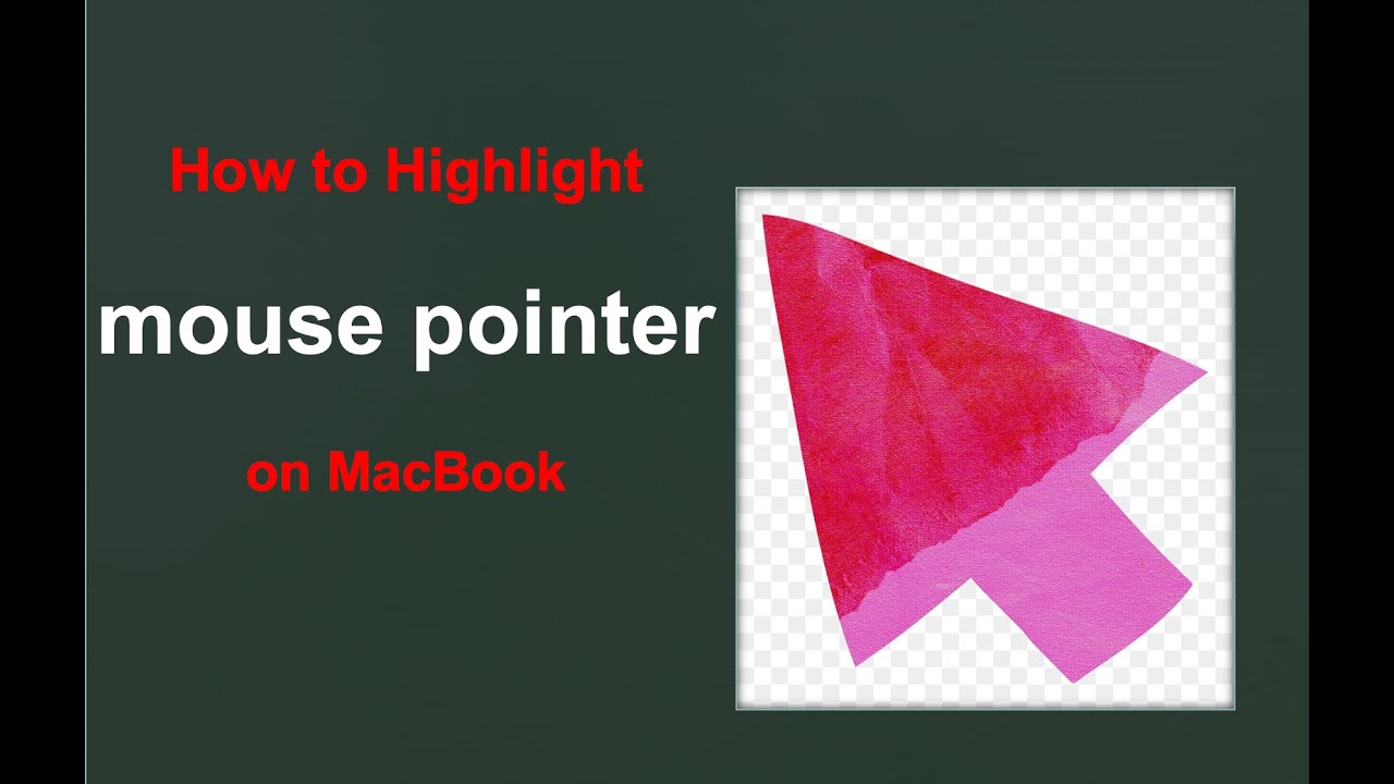 How to Highlight mouse pointer on Macbook? #highlights #mousepointer