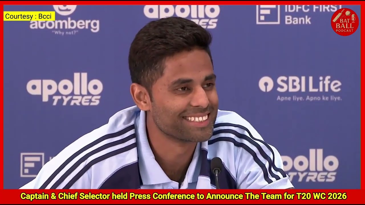 Chief Selector Press Conference to Announce The Team for T20 WC 2026 & the tour of New Zealand