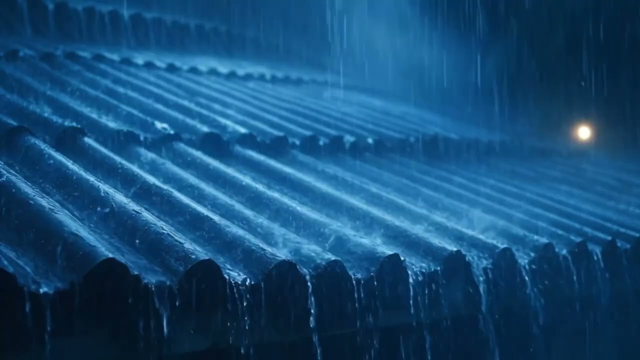Intense Heavy Rain Sounds at Night | Calm Your Mind and Sleep AHD