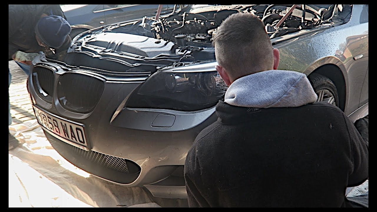HOW TO REMOVE BMW E60 5 SERIES FRONT BUMPER