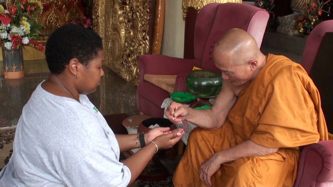 Budhist Monk Blessing