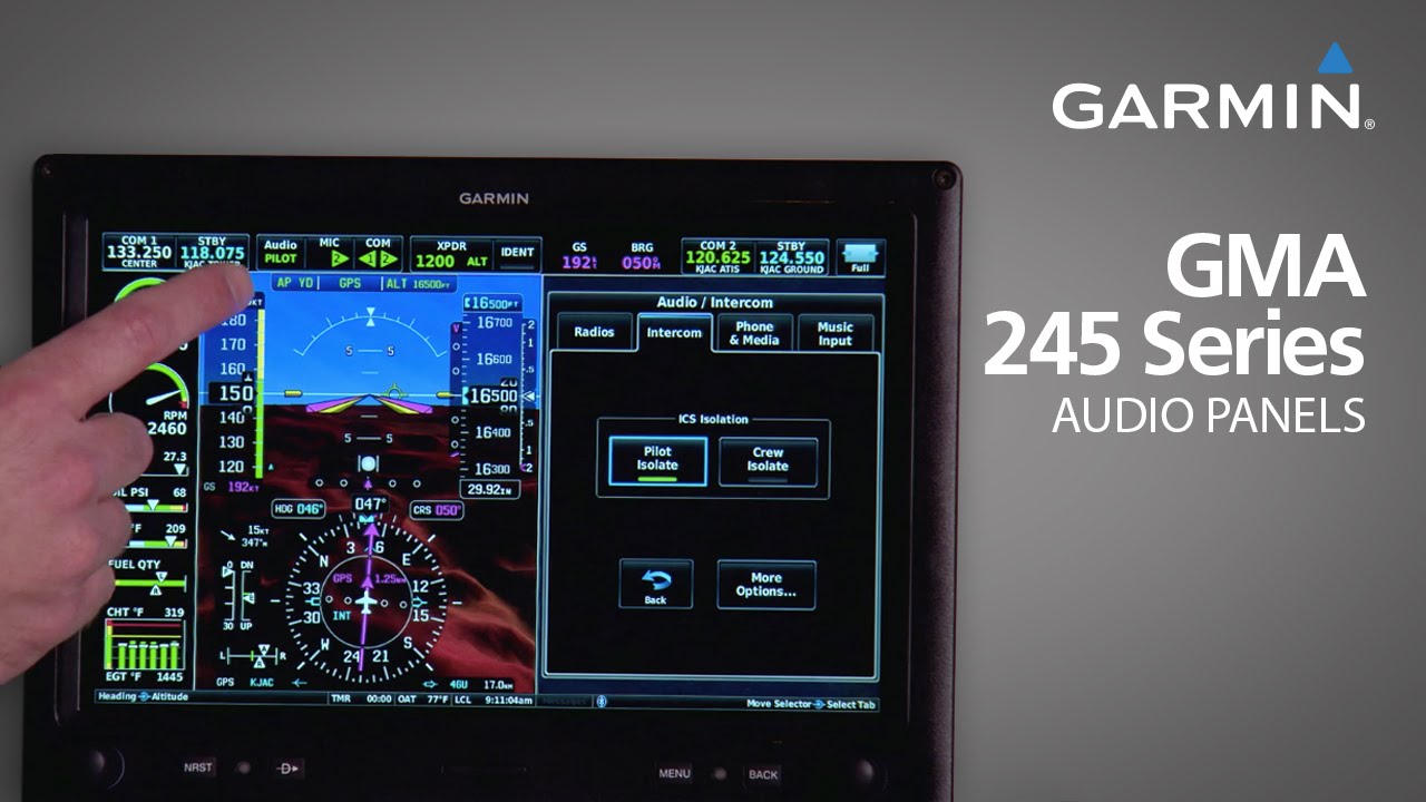 Garmin GMA 245/245R: Operating Your Audio Panel for Experimental, Light Sport Aircraft