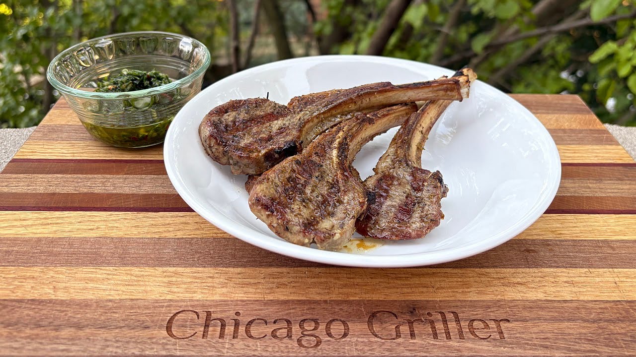 LAMB RIB CHOPS with CHIMICHURRI | Weber Q 2800 N+ Plus Burner