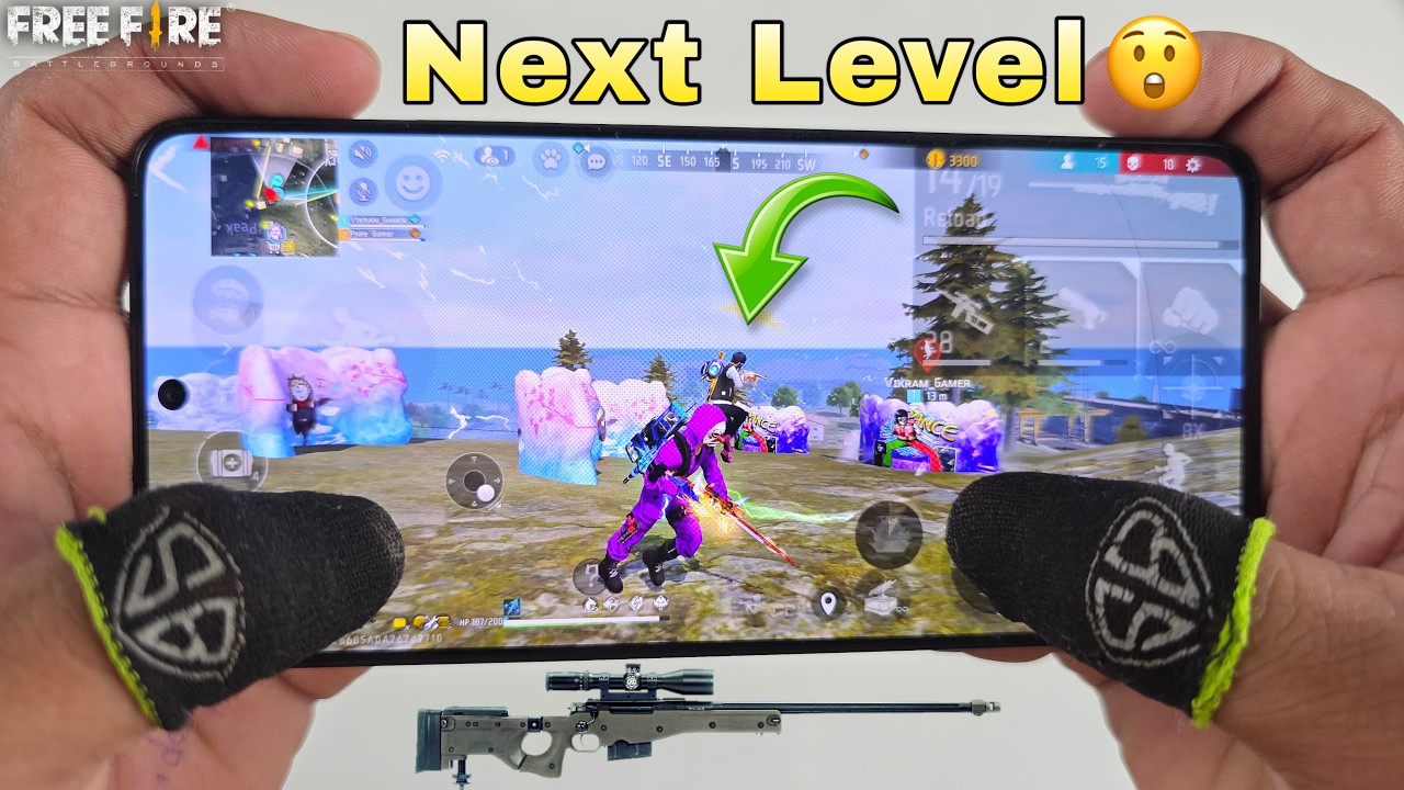 Poco X7 Pro Gaming Free Fire Full Map Gameplay 4 Finger Handcam Claw