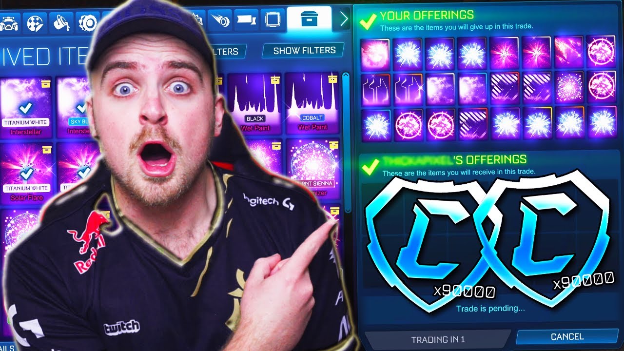 *PAINTED BLACK MARKETS ONLY* 100,000s OF CREDITS ARE ON THE LINE! | Blind Trading in Rocket League!