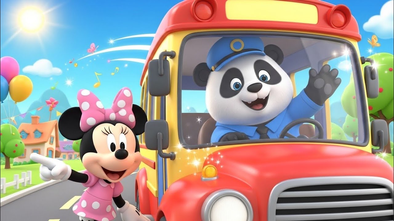 Minnie Mouse & Panda Bus Driver Adventure | Fun Kids Cartoon Story