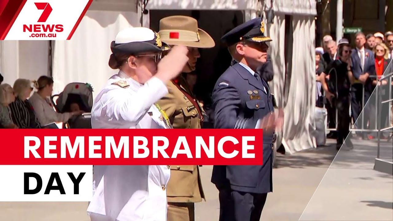 Sydney honours fallen on Remembrance Day | 7NEWS
