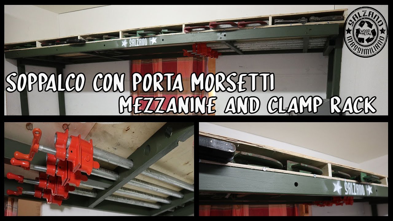SOPPALCO CON PORTA MORSETTI-DIY- Riciclo Creativo - MEZZANINE WITH CLAMP RACK#12