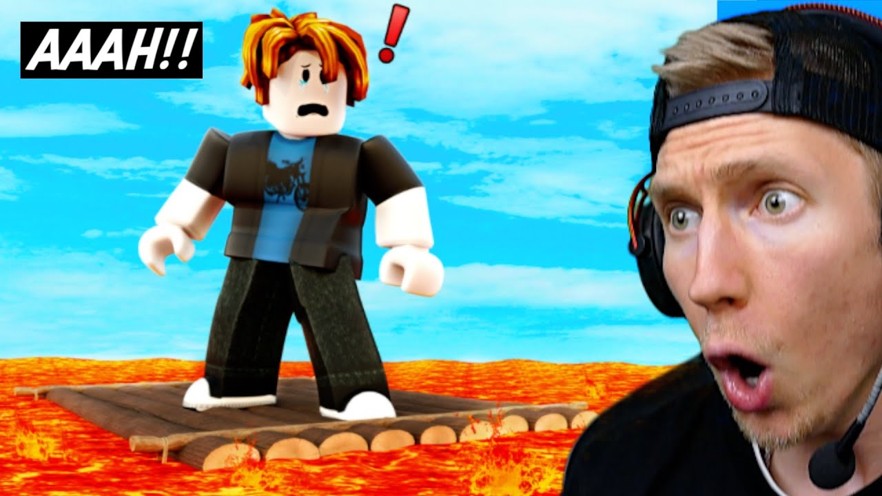Jagad av LAVA i Roblox.. *GALET*