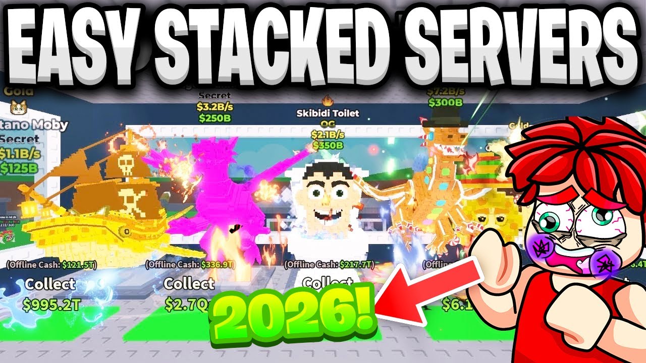 How to find STACKED SERVERS in Steal A Brainrot! (NEW 2026 METHOD)