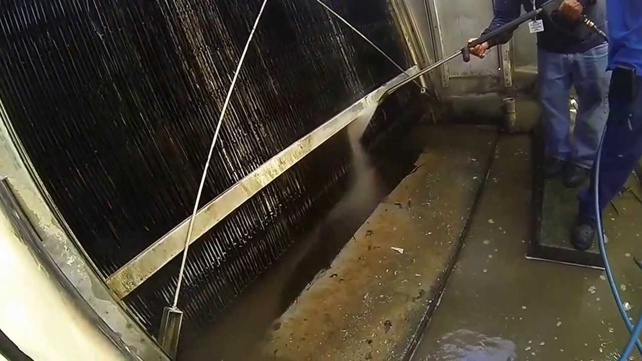 cooling Tower cleaning by K.M. Facility Services, LLC