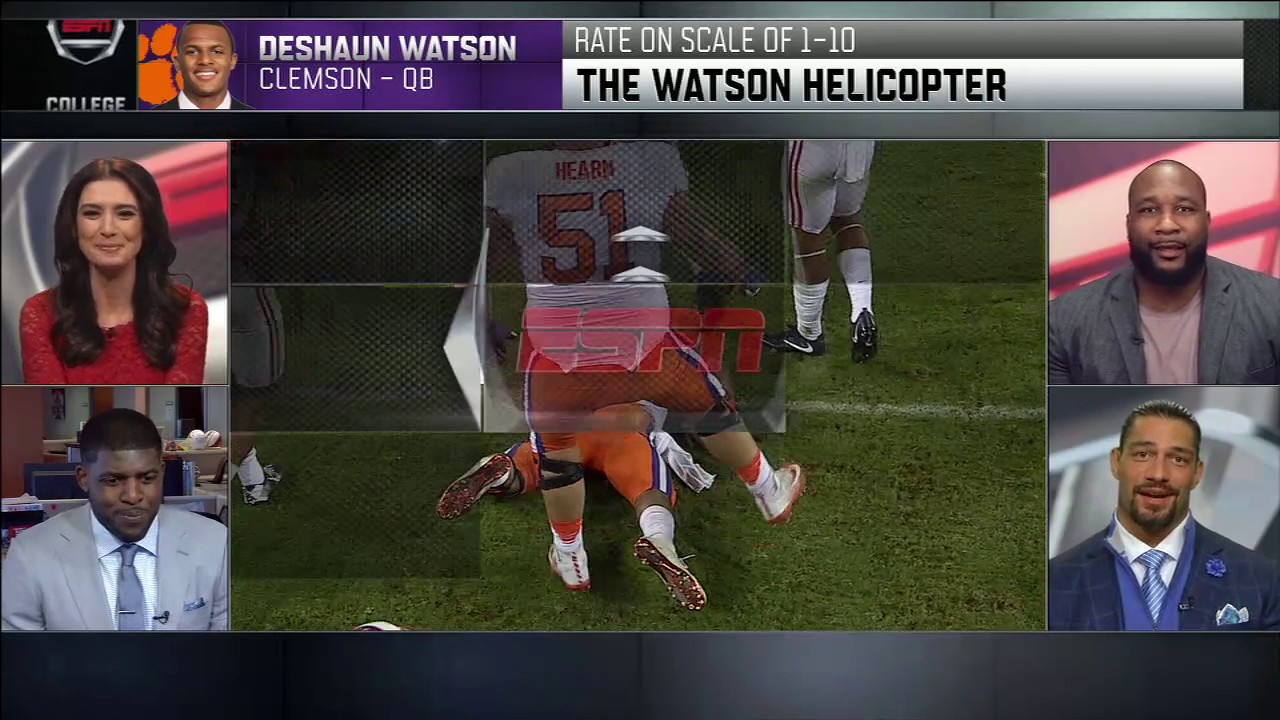 Roman Reigns ranks college football's biggest hits