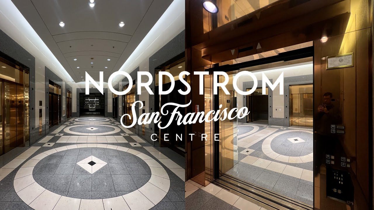 Final Ride! Mitsubishi Express Elevators - Nordstrom, San Francisco Centre - San Francisco, CA