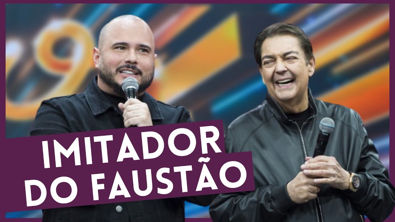 Ed Gama ficou com medo de imitar Faust&atilde;o na frente do apresentador