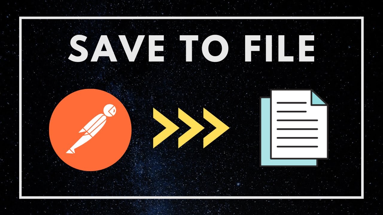 How to programmatically save the response to file in Postman