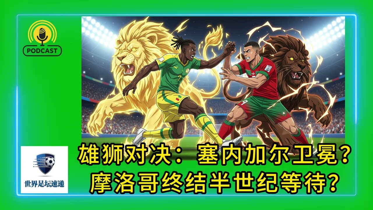 雄狮对决：塞内加尔卫冕？摩洛哥终结半世纪等待？#非洲杯 #足球 #soccer #afcon2025 #塞内加尔 #摩洛哥 #senegal #morocco