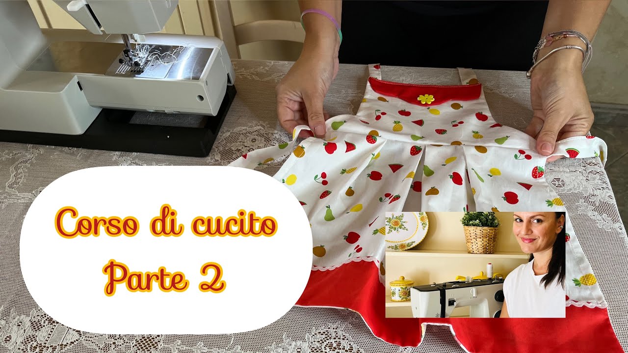 #diy#tutorial#sewing#cucito corso di cucito gratis (parte2)con Antonella come fare un grembiulino