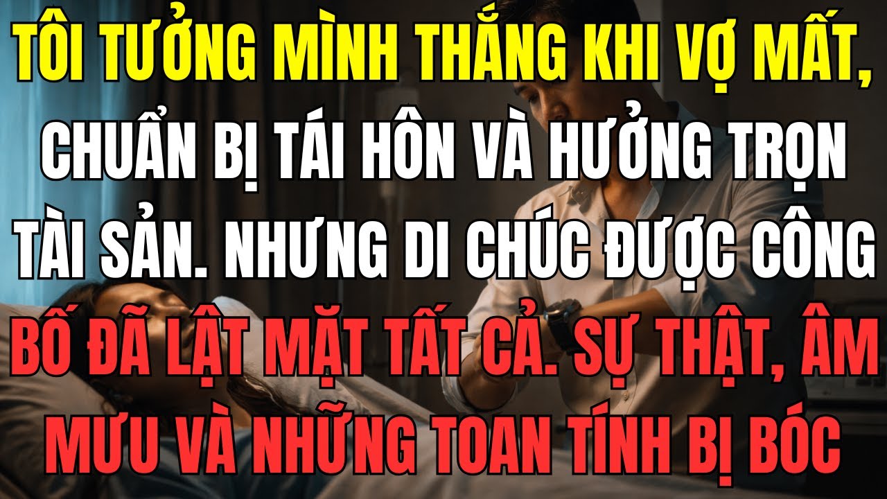 Tôi tưởng mình thắng khi vợ mất, chuẩn bị tái hôn và hưởng trọn tài sản. Nhưng di chúc được công bố